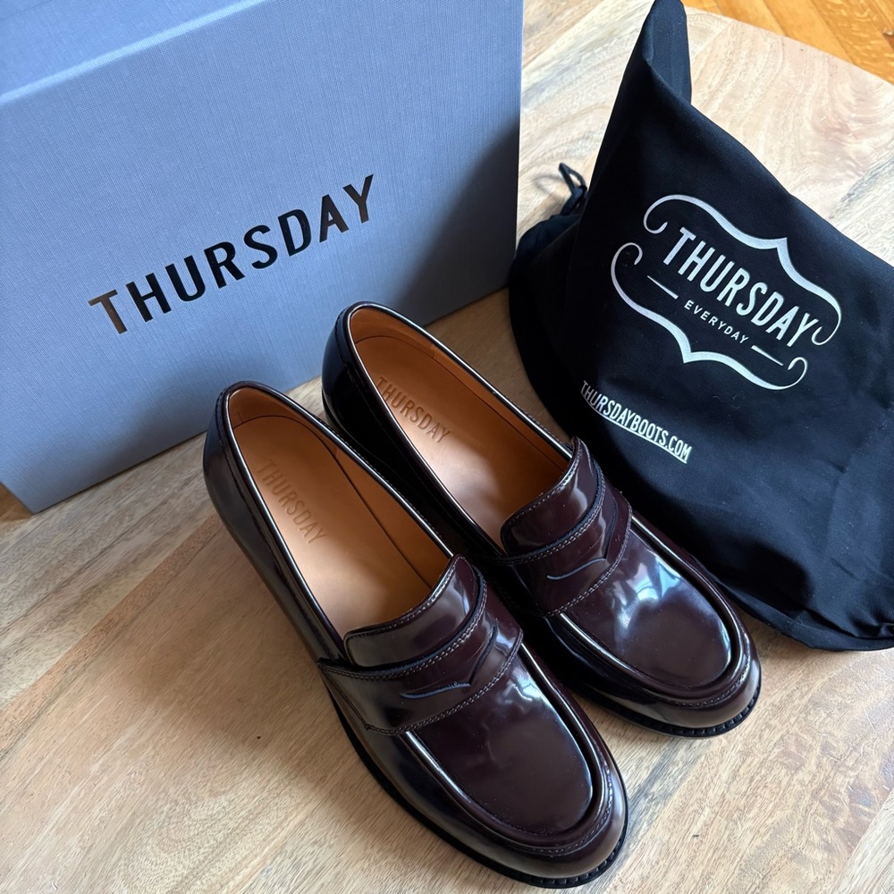 High Heel Penny - Burgundy - Thursday Boot Co - Picture 10 of 12